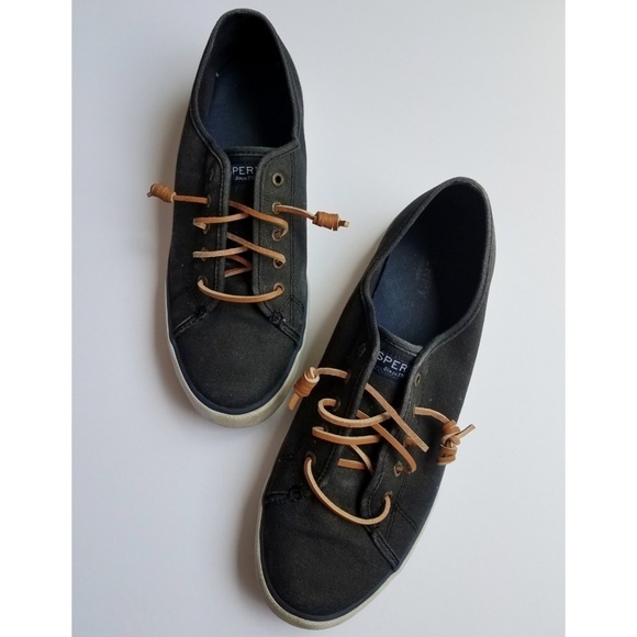 Sperry Shoes - Women's Black Sperry Seacoast Wash Shoes size 10